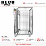 5 X REFURBISHED FOURSIDED MESH ROLL CONTAINER WAREHOUSE ROLL CAGE