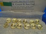 12 X NEW ROYAL NAVY 19MM ANODISED GOLD OFFICERS JACKET/BLAZER NAVAL BUTTONS