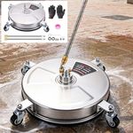 13" Pressure Washer Surface Cleaner with 4 Wheels 1/4” quick connector 4000 PSI