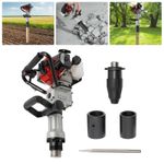 Petrol Fence Post Rammer Pile Driver Knocker Concrete Banger 2 Stroke Engine