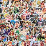 120 pieces/set Anime One Piece Luffy Luggage Laptop Waterproof Stickers