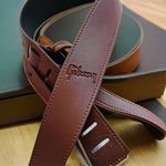 Fit Gibson 2.3" Wide Adjustable Cotton Leather Electric Guitar Bass Strap