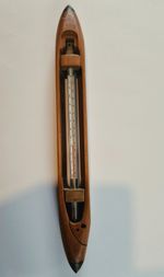Antique Henry Mills and Sons Bury Flying Shuttle Thermometer Lancashire Textiles