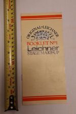 Original Leichner Vintage Booklet No 1 Leichner Stage Make Up List
