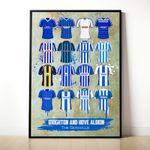 Brighton and Hove Albion Painted Shirt Framed Print
