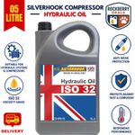 Silverhook 5 Litre Hydraulic Oil ISO-32 Anti-Wear Fluid Compressor 5L