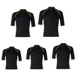 Wetsuit Top Men Swimming Suit Short Sleeve Front Zip Swimsuit 1.5mm Neoprene