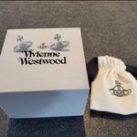 Vivienne westwood style bas relief crystal saturn orb stud earrings