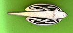 Celtic Design Flying Swift Bird St Justin Quality Pewter Vintage Pin Badge
