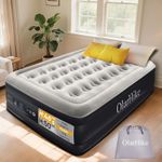 OlarHike Double Inflatable Air Bed Built-In Pump 46cm High Camping Guest