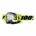 100% MX Goggles Accuri 2 Roll Off Forecast Neon Yellow Clear MTB Motocross Quad