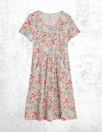 Women’s Seasalt Dress Short Sleeve Fit and Flare Multi Path Coastal