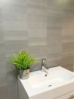 10 Modern Tile Graphite Grey Bathroom Panels PVC Cladding Shower Wall Kitchen