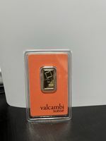 Valcambi Suisse 999.9 Gold Bar 5g Sealed in Assay Card