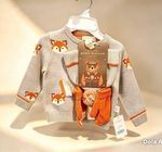 Ronnie Whelan 0-3 Months Unisex Baby Knit Cotton Fox Jumper Hat Mittens Set