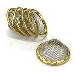 15mm Pipe Screens Gauzes Conical Steel Brass Filter Screen Bowl Mesh Meta Metal 