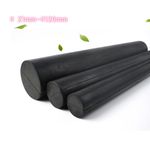 Black Solid Natural Rubber Round Rods Rod Material 40mm-500mm Long Ø 21mm-Ø120mm