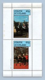 Staffa Scotland 1982 Royal Horse Guards MNH M/S Sheet #M428