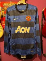 MANCHESTER UNITED 2011/2013 NIKE AWAY shirt Blue SMALL LONGSLEEEVE
