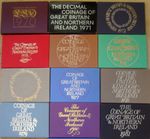 ROYAL MINT PROOF COIN YEAR SETS 1970 TO 1982 BIRTHDAY COIN YEAR SETS