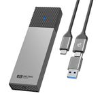 SANZANG M.2 NVME SATA SSD Type-C USB3.2 External Drive Enclosure Case 10Gbps