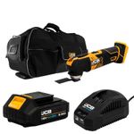 JCB 18V Cordless Multi Tool, 2.0Ah Li-Ion Battery and 2.4A Charger and Kit Bag