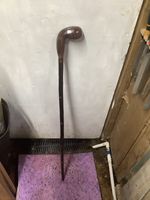 PRINCE OF WALES /PISTOL GRIP SHAPED  HANDLE WALKING STICK  36”  LONG ,FERRULE ON