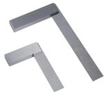 3 + 8 Inch  Engineer Tri Set Square Right Angle Straight Edge Stainless