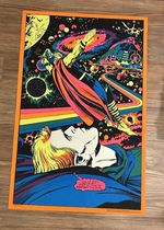THOR ASTRAL THOR MARVEL THIRD EYE Black light poster TE4006 JACK KIRBY 1971