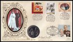 DAME HENRIETTE ABEL SMITH Signed 1997 GB Royal Golden Wedding Crown Coin Cover
