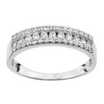 9ct White Gold Cubic Zirconia Eternity Ring By Citerna