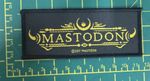 Mastodon Standard Logo Woven Sew On Patch Officially Licensed Item