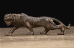 Japanese Collect Old Ancient bronze Exquisite Big Tiger