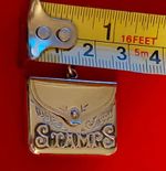 Edwardian B'ham1905Sterling SilvEnvelope Fob StampCase Crisford & Norris Ltd .