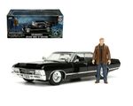 JADA 1/24 NEW 1967 CHEVROLET IMPALA & DEAN WINCHESTER FIGURE SUPERNATURAL 32250.