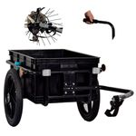 Bike Cargo Trailer Trolley Luggage Storage Cart Carrier With Hitch 70L