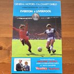 1986 Charity Shield Programme Everton v Liverpool 16/8/1986 Wembley
