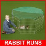 Large 8 Panel, Dog Puppy Rabbit Cage Run Play Pen Guinea Duck Chicken Enclosure 