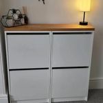 Top Cover Panel for TWO Ikea Bissa Shoe Cabinets | Solidwood Beech | 98 x 28cm