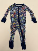 Little Sleepies Navy/Blue Disney Mickey And Friends Zippy 3-6m