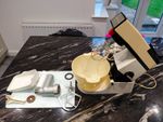 Kenwood Chef Stand Mixer 700W 4.6L White/Grey, 6 Speed, Bowl+Whisk+Beater+Mincer