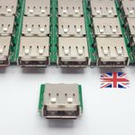 4 Pin Type A FEMALE USB to 2.54mm DIP PCB Breakout Board SIP Adapter UK