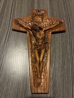 Wooden Crucifix 12 X 9” West Germany