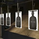 10-20 Shooting Targets Paper, Range 43.1 cm x 63.5 cm, black and white