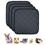 Reusable Guinea Pig Cage Liner 4 Pack Washable Pee Pads Small Animal Bedding