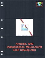 $45.00 Scott Value - 1992 ARMENIA Independence s/s Flag CV MNH NH UMM