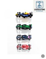 Wall Mount / bracket for 2025 LEGO F1 Speed Champions 45° (pack of 10)