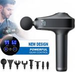 99 Speed Massage Gun Deep Tissue Muscle Percussion Body Massager With 10 Heads