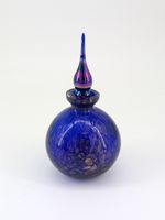 Iridescent Glass Potion Bottle Witchy Altar Deco Gothic Mystical Vanity Ornament
