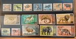 Kenya 1966 Animals MNH stamp Set To Lion 20 Shilling  SG20-35 Inc Pangolin,Fox